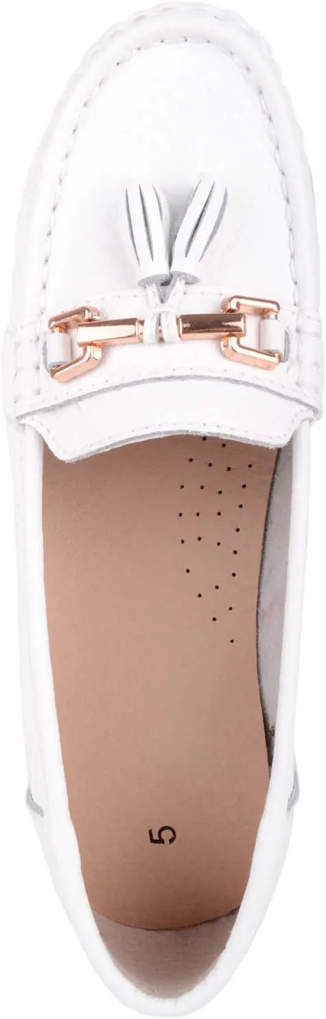 ABSOLUTE FOOTWEAR Womens Slip On Casual Leather Loafer/Deck/Boat Shoes/Sandals