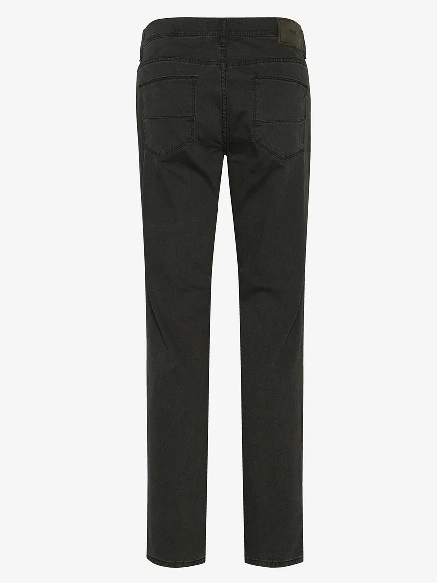 Brax Cadiz Marathon Print Pant in Olive