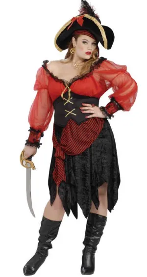 Buccaneer Beauty Womens Plus Size Costume