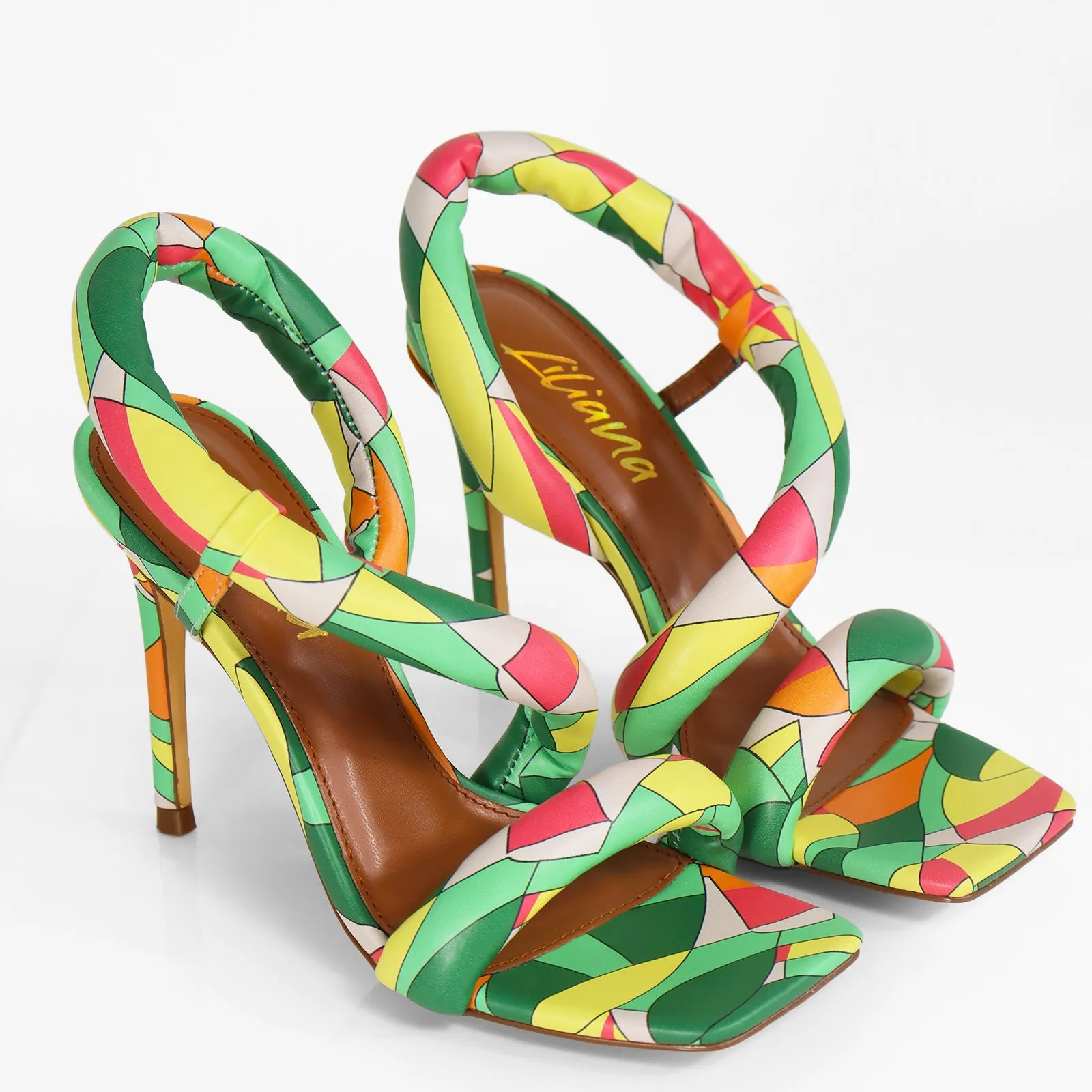 HUGO-46 SQUARE PEEP TOE PADDED W/ HEEL - MULTIPLE