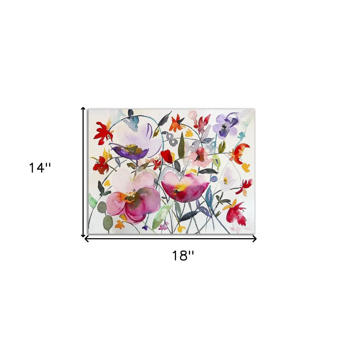 "Bohemian Garden" Wrapped Canvas Print Wall Art